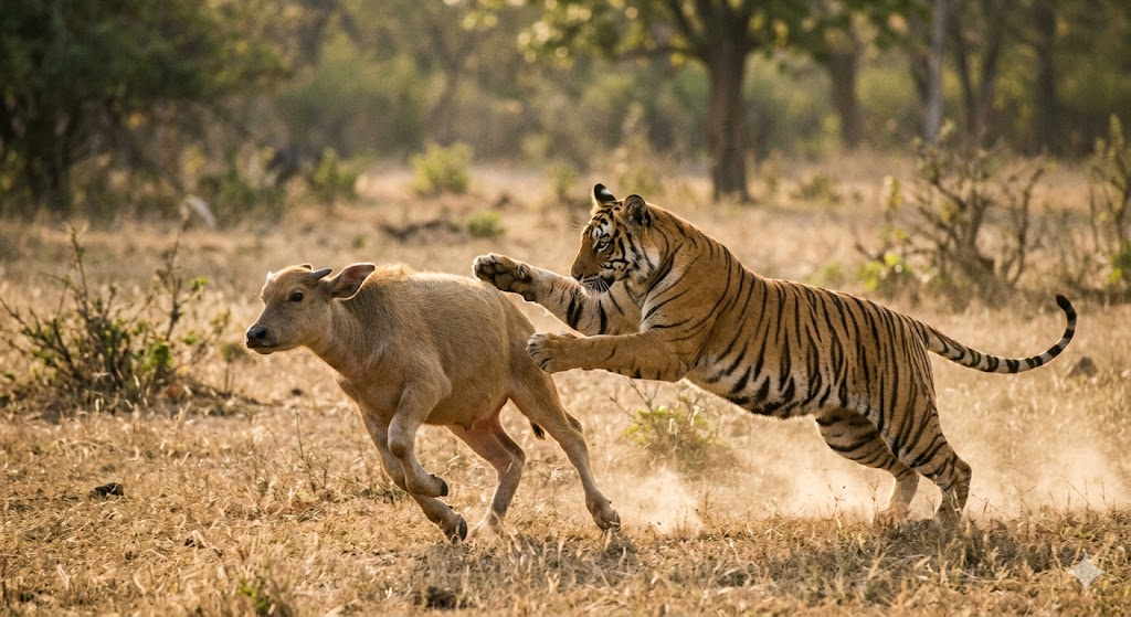 Tiger attack kills calf